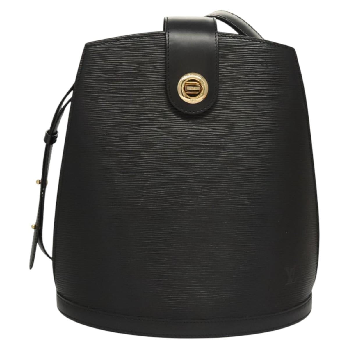 LOUIS VUITTON Epi Cluny Shoulder Bag Black M52252 LV Auth 119415