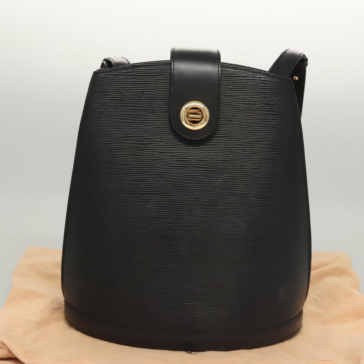 LOUIS VUITTON Epi Cluny Shoulder Bag Black M52252 LV Auth 119415