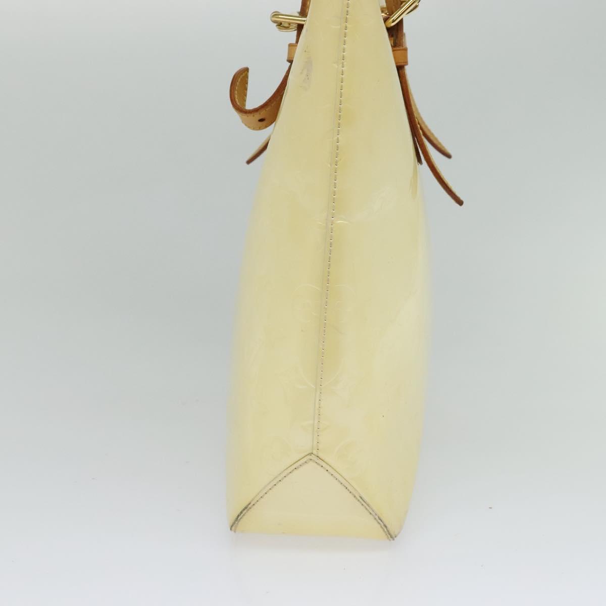 LOUIS VUITTON Monogram Vernis Brentwood Shoulder Bag Perle M91512 LV Auth 119439