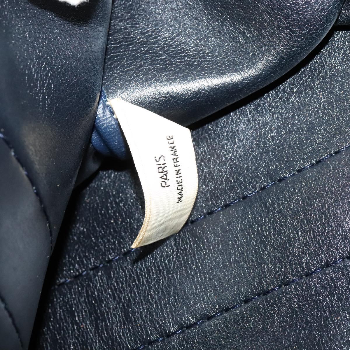 Christian Dior Trotter Canvas Boston Bag Navy Auth 119447