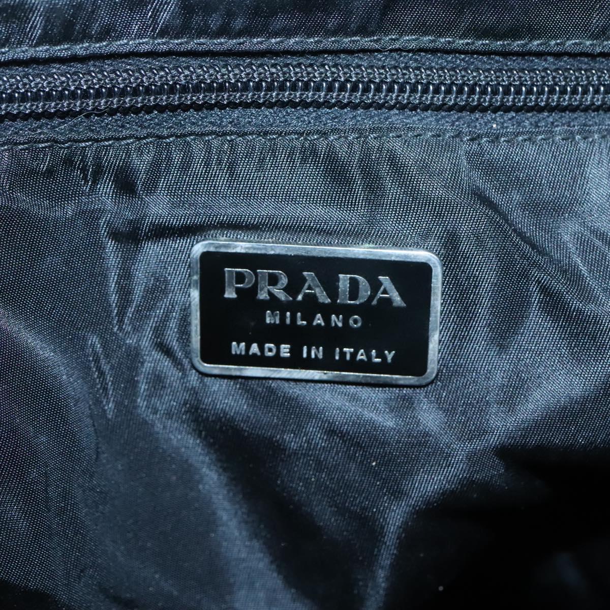 PRADA Hand Bag Nylon Khaki Auth 119457
