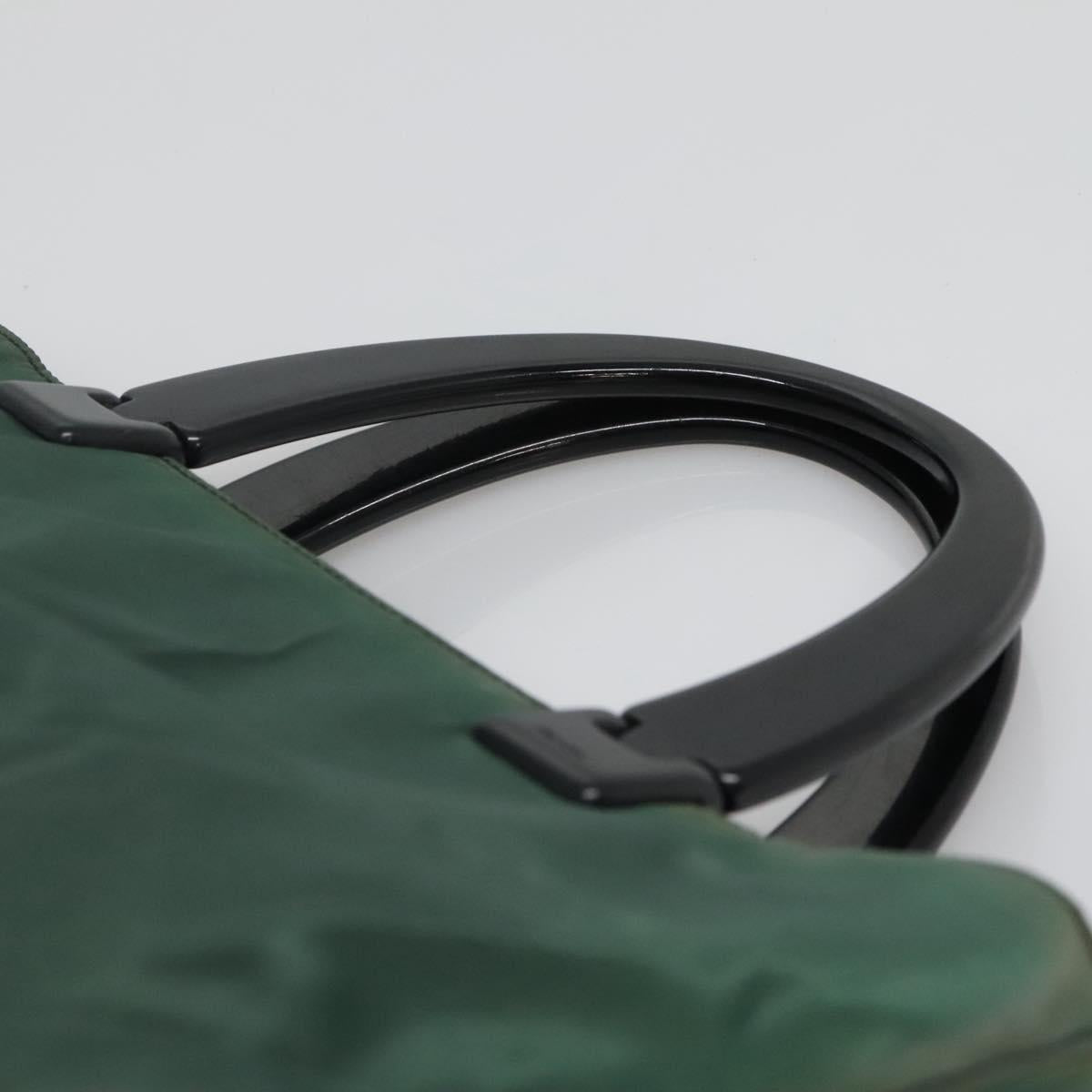 PRADA Hand Bag Nylon Khaki Auth 119457