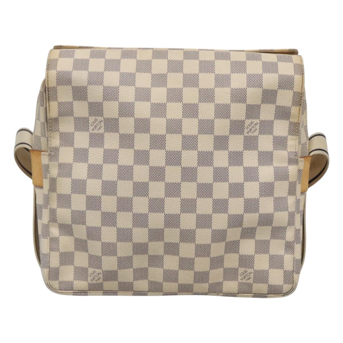LOUIS VUITTON Damier Azur Naviglio Shoulder Bag N51189 LV Auth 119481