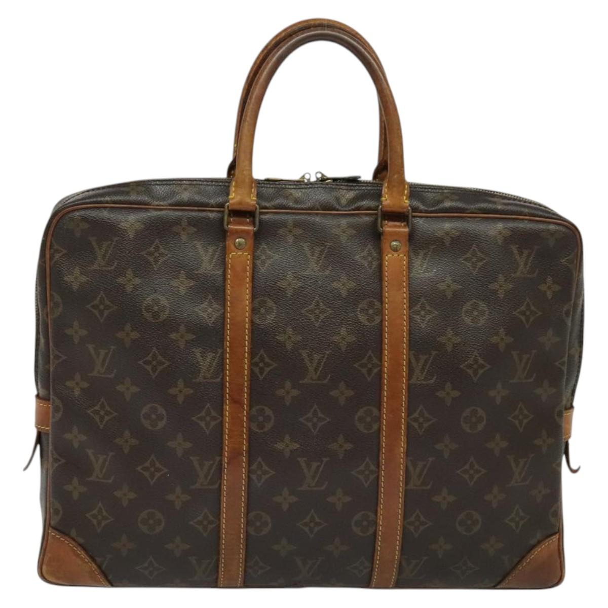LOUIS VUITTON Monogram Porte Documents Voyage Business Bag M52005 LV Auth 119502