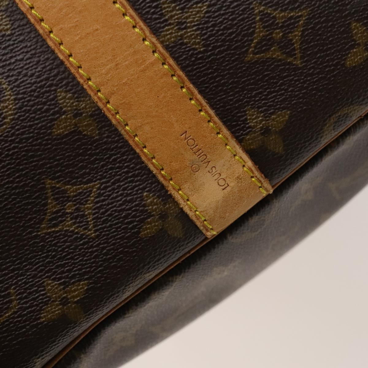 LOUIS VUITTON Monogram Keepall Bandouliere 55 Boston Bag M41414 LV Auth 119520