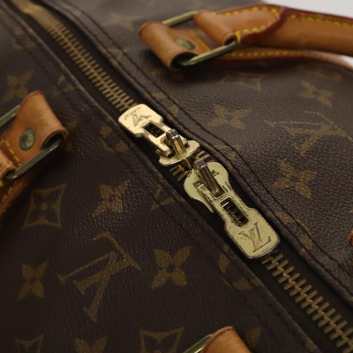 LOUIS VUITTON Monogram Keepall Bandouliere 55 Boston Bag M41414 LV Auth 119520