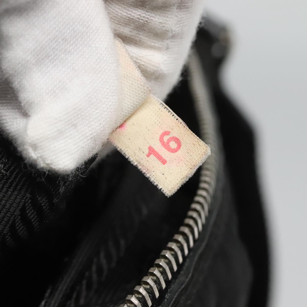 PRADA Shoulder Bag Nylon Black Auth 119572