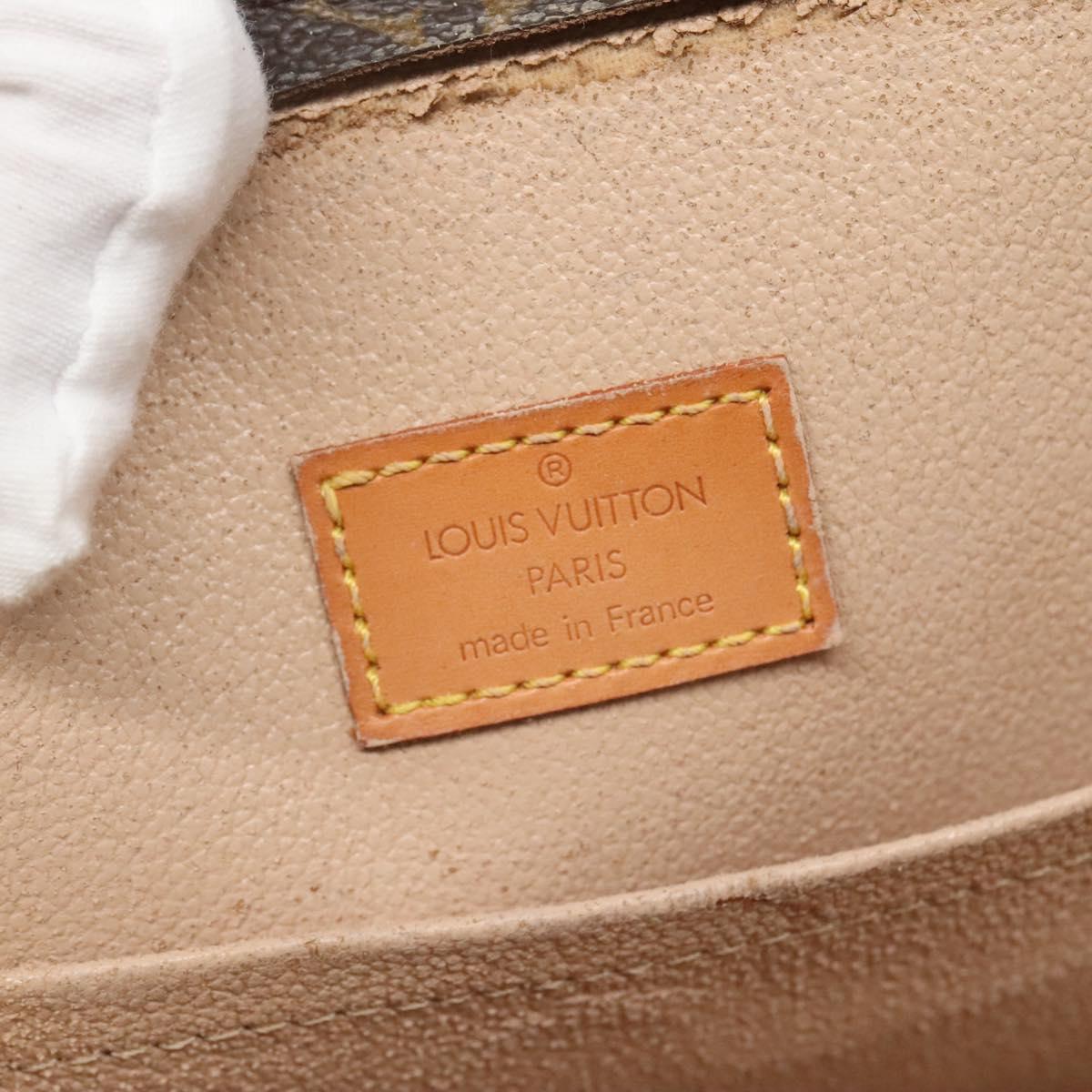 LOUIS VUITTON Monogram Sac Plat Hand Bag M51140 LV Auth 119655