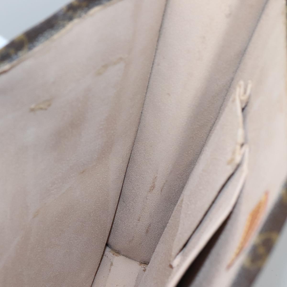 LOUIS VUITTON Monogram Sac Plat Hand Bag M51140 LV Auth 119655