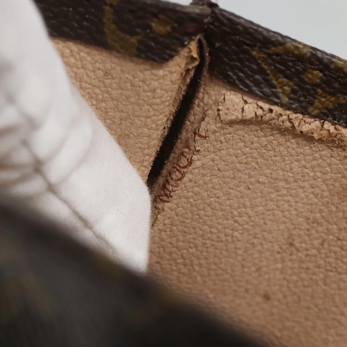 LOUIS VUITTON Monogram Sac Plat Hand Bag M51140 LV Auth 119655