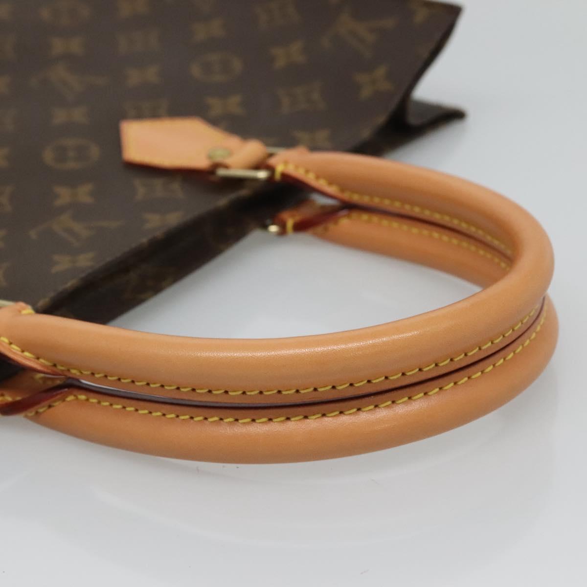 LOUIS VUITTON Monogram Sac Plat Hand Bag M51140 LV Auth 119655