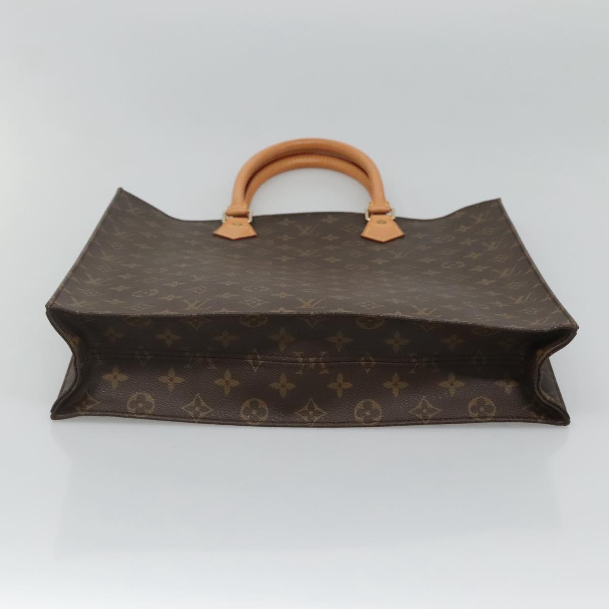 LOUIS VUITTON Monogram Sac Plat Hand Bag M51140 LV Auth 119655