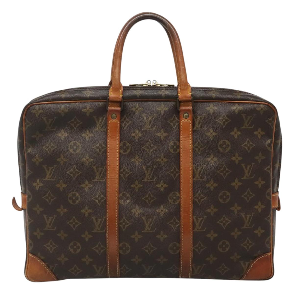 LOUIS VUITTON Monogram Porte Documents Voyage Business Bag M52005 LV Auth 119665