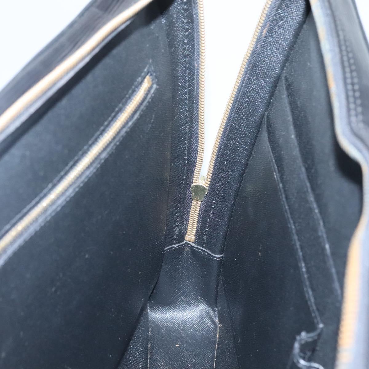LOUIS VUITTON Epi Porte Documents Voyage Business Bag Black M54472 Auth 119666