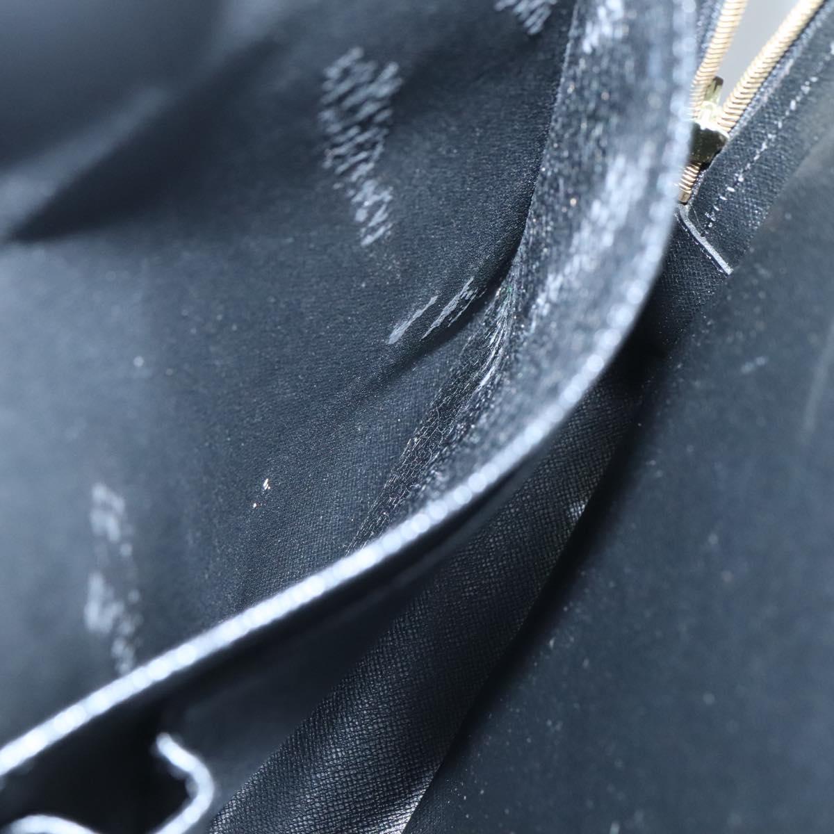 LOUIS VUITTON Epi Porte Documents Voyage Business Bag Black M54472 Auth 119666