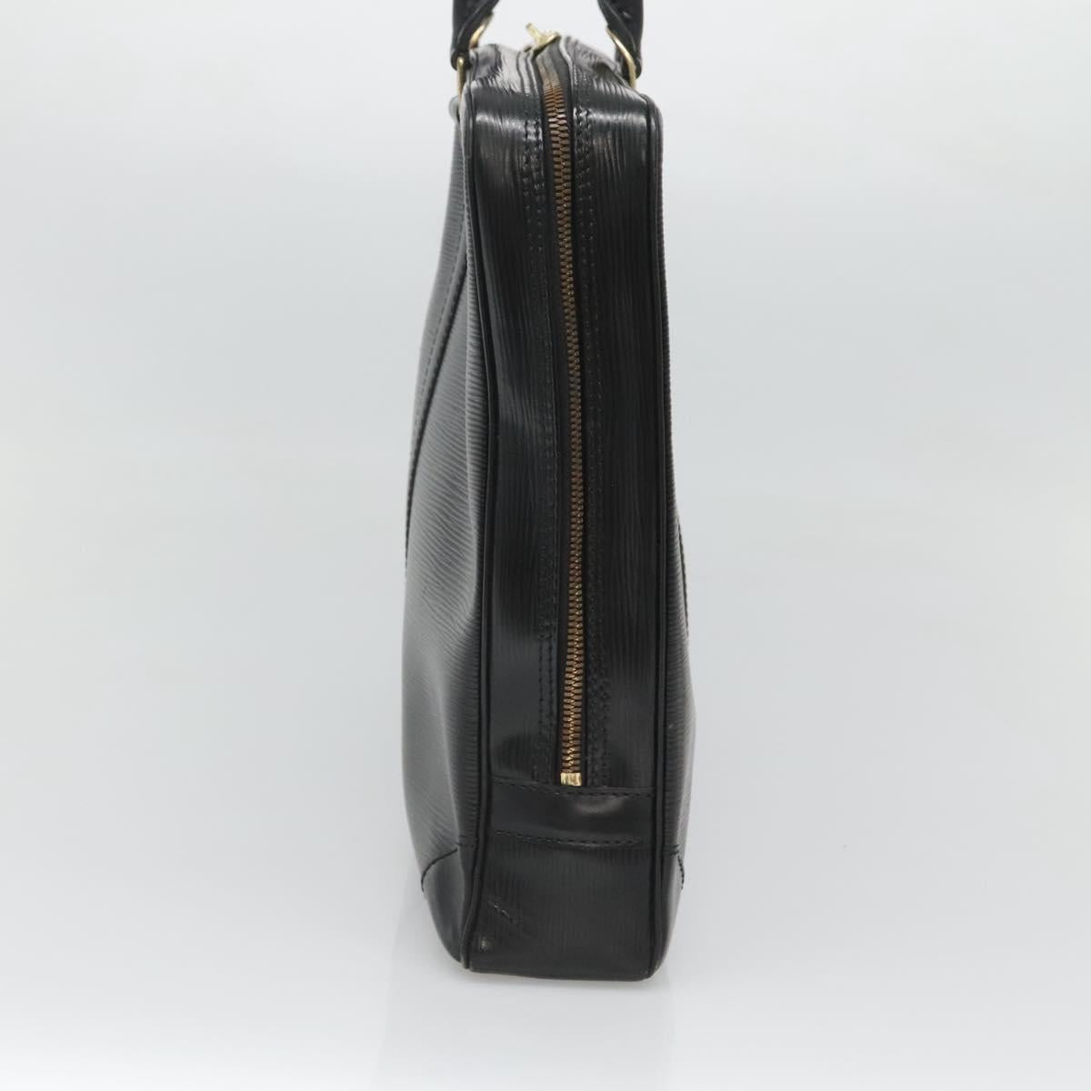 LOUIS VUITTON Epi Porte Documents Voyage Business Bag Black M54472 Auth 119666