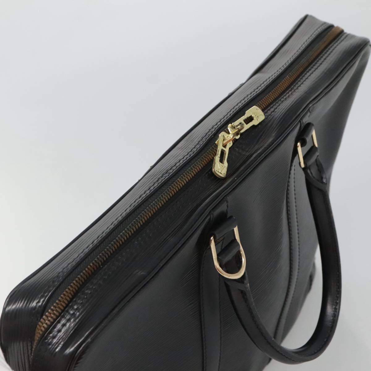 LOUIS VUITTON Epi Porte Documents Voyage Business Bag Black M54472 Auth 119666