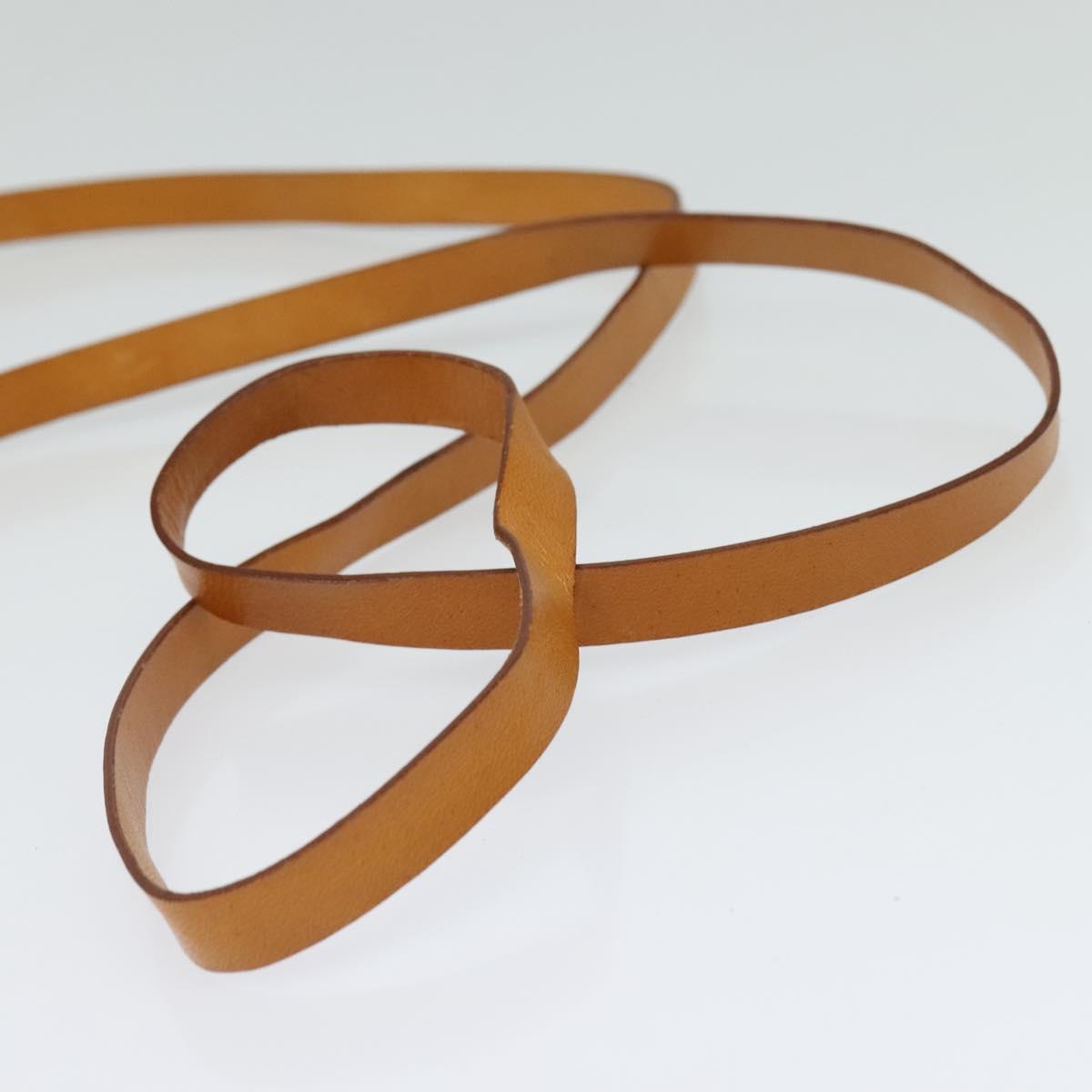 CELINE C Macadam Canvas Shoulder Bag Leather Brown gold Auth 119706