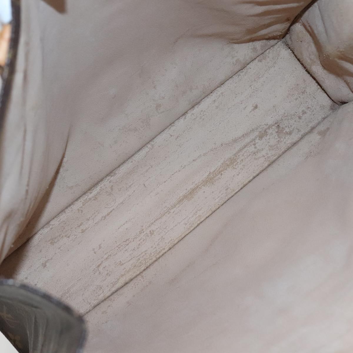 LOUIS VUITTON Monogram Sac Plat Hand Bag M51140 LV Auth 119745