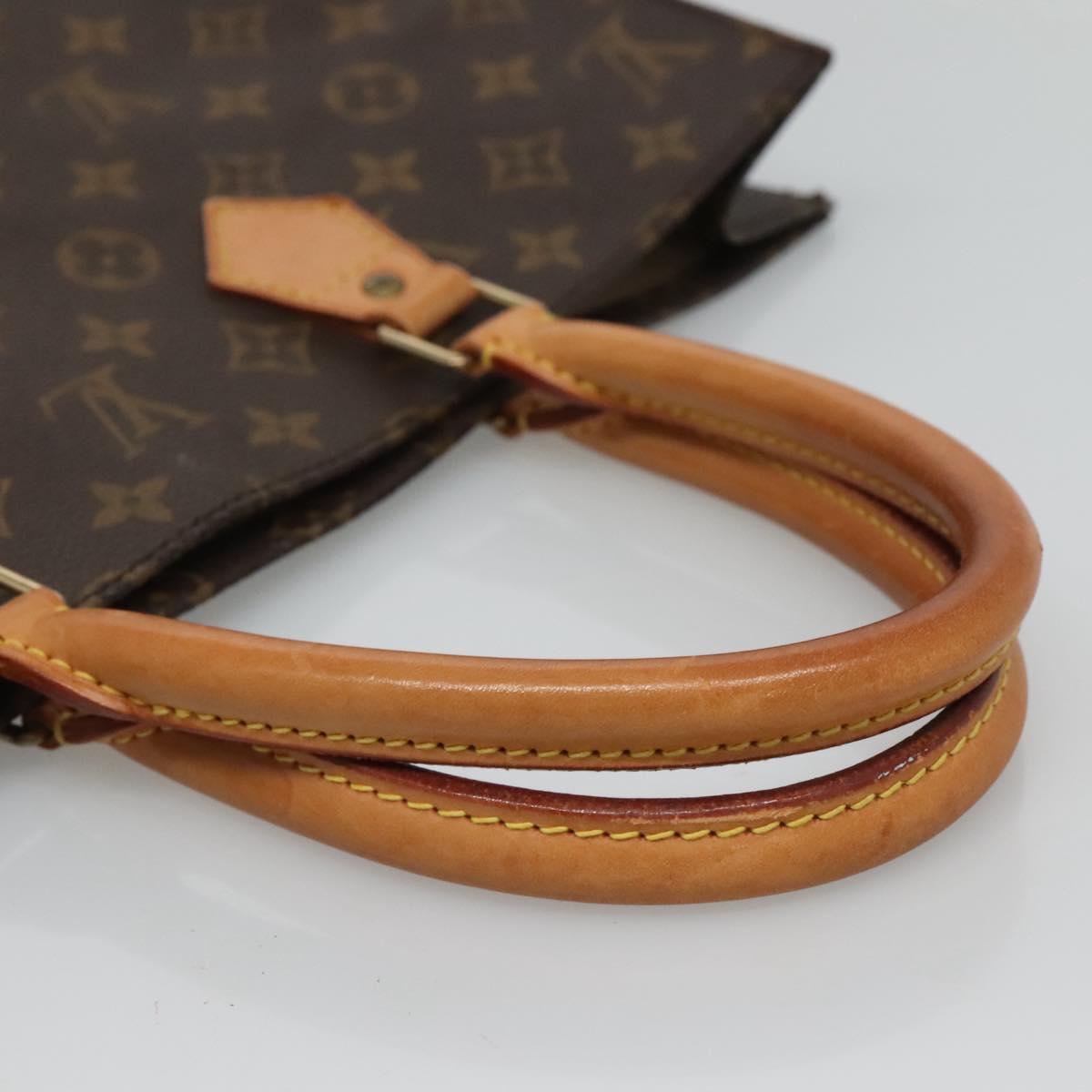 LOUIS VUITTON Monogram Sac Plat Hand Bag M51140 LV Auth 119745