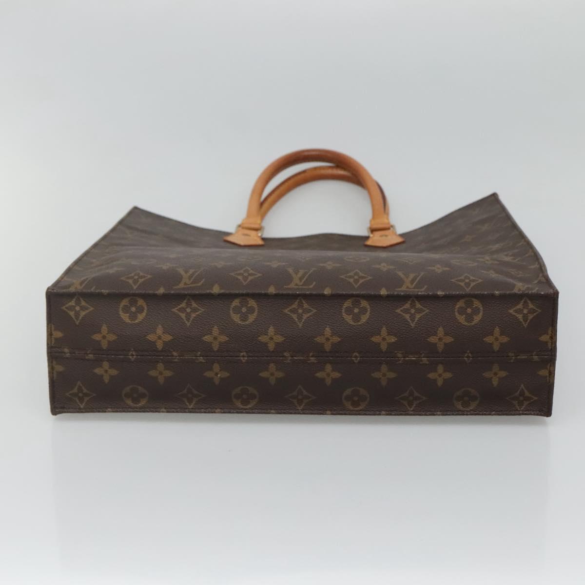 LOUIS VUITTON Monogram Sac Plat Hand Bag M51140 LV Auth 119745