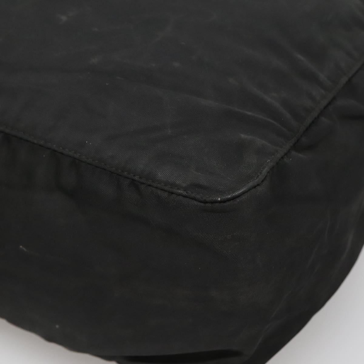 PRADA Hand Bag Nylon Black Auth 119749
