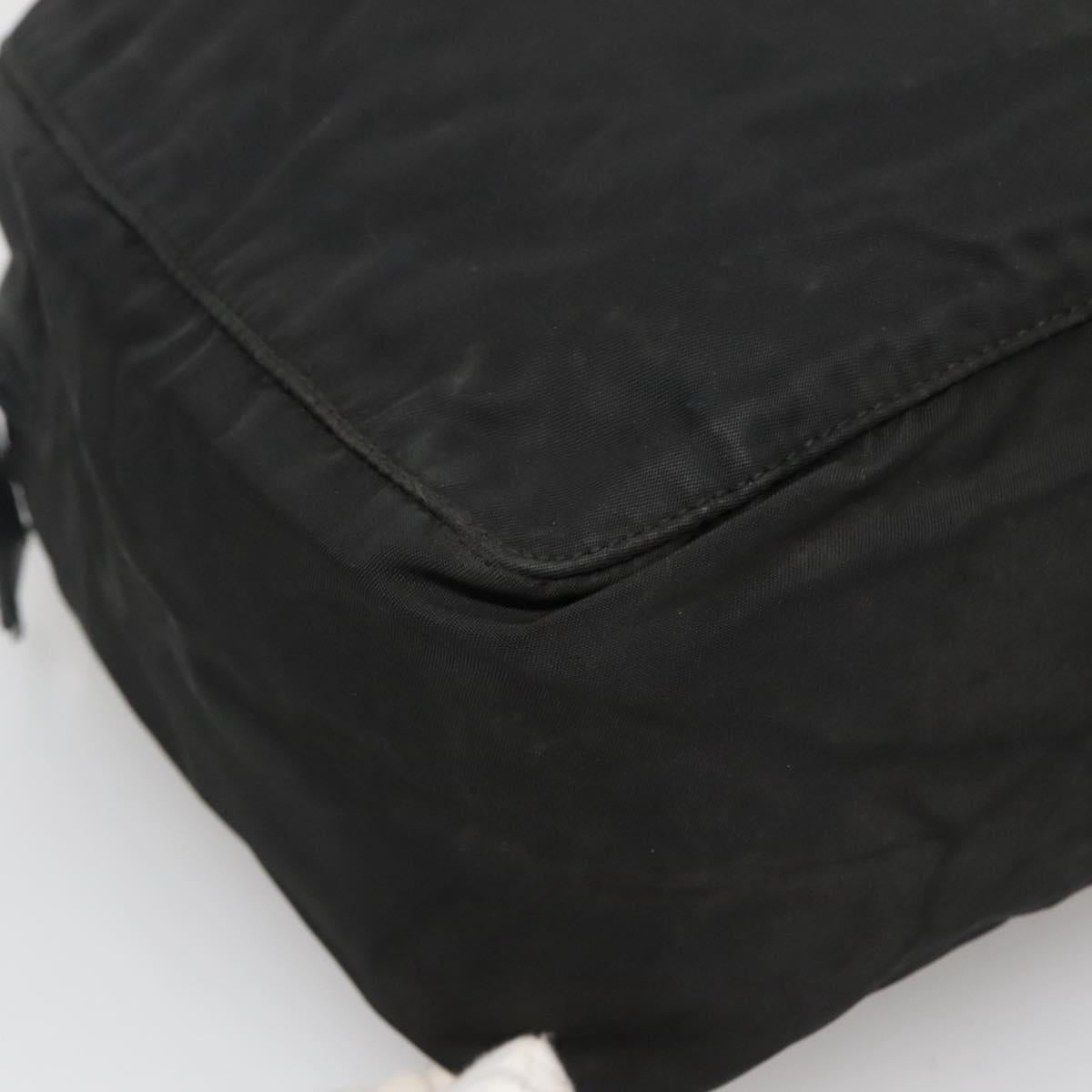 PRADA Hand Bag Nylon Black Auth 119749