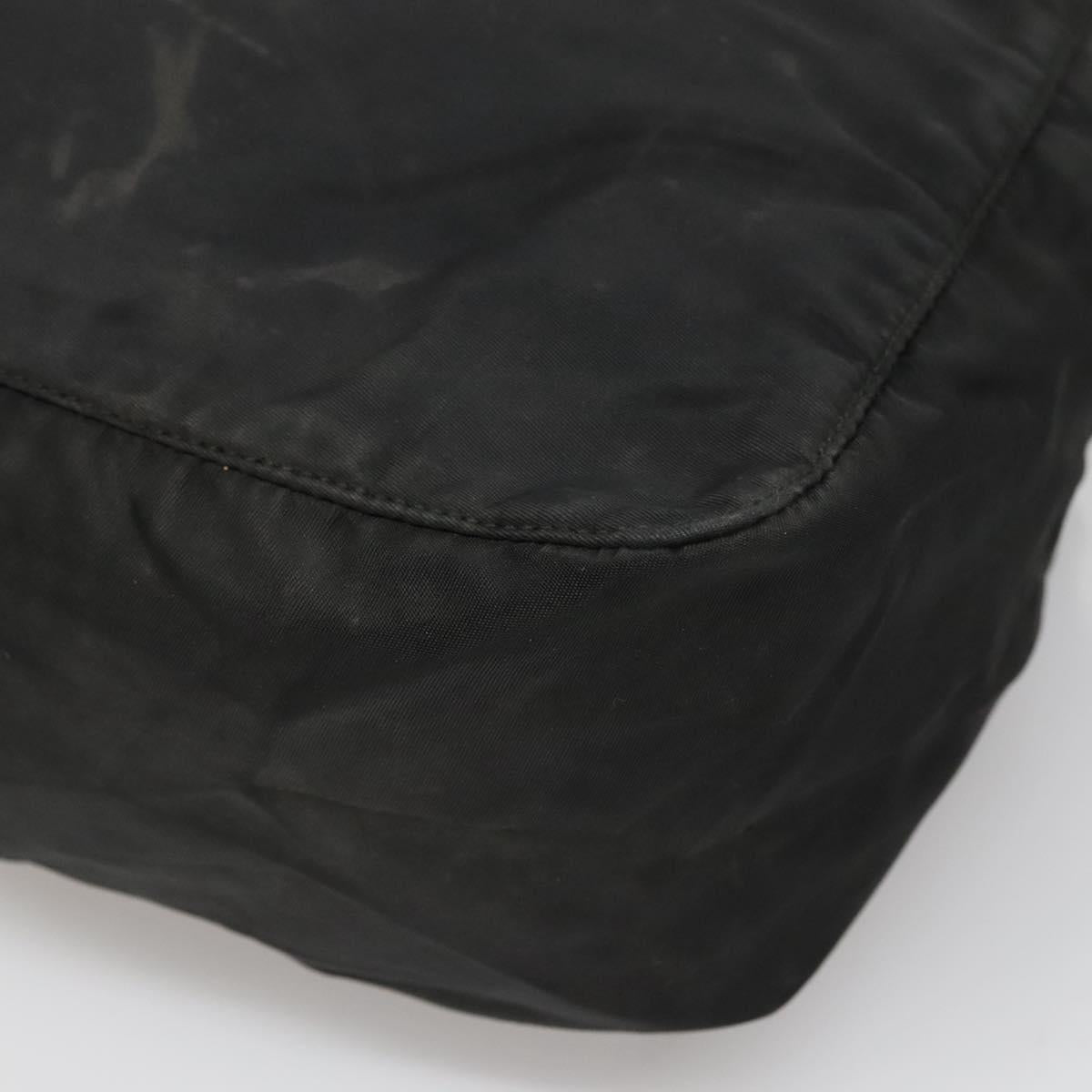 PRADA Hand Bag Nylon Black Auth 119749