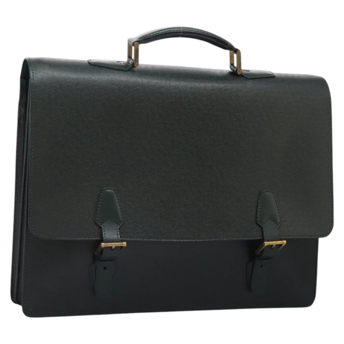 LOUIS VUITTON Taiga Tashkent Business Bag Epicea M30084 LV Auth 119774