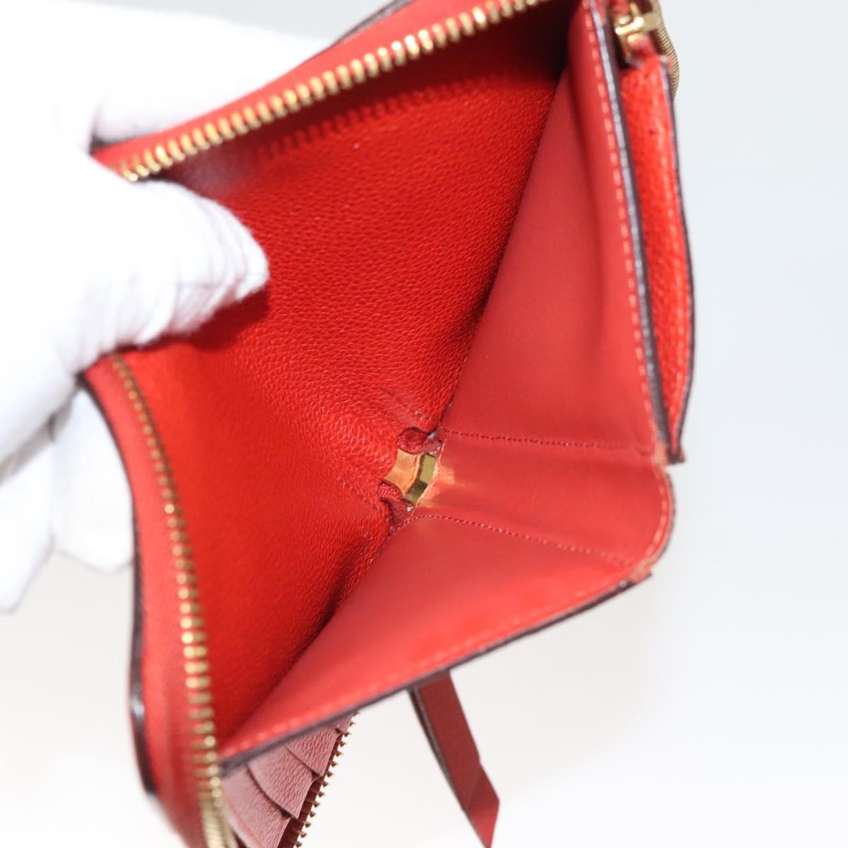 LOUIS VUITTON Monogra Empreinte Portefeuille Wallet Orange M60295 LV Auth 119795