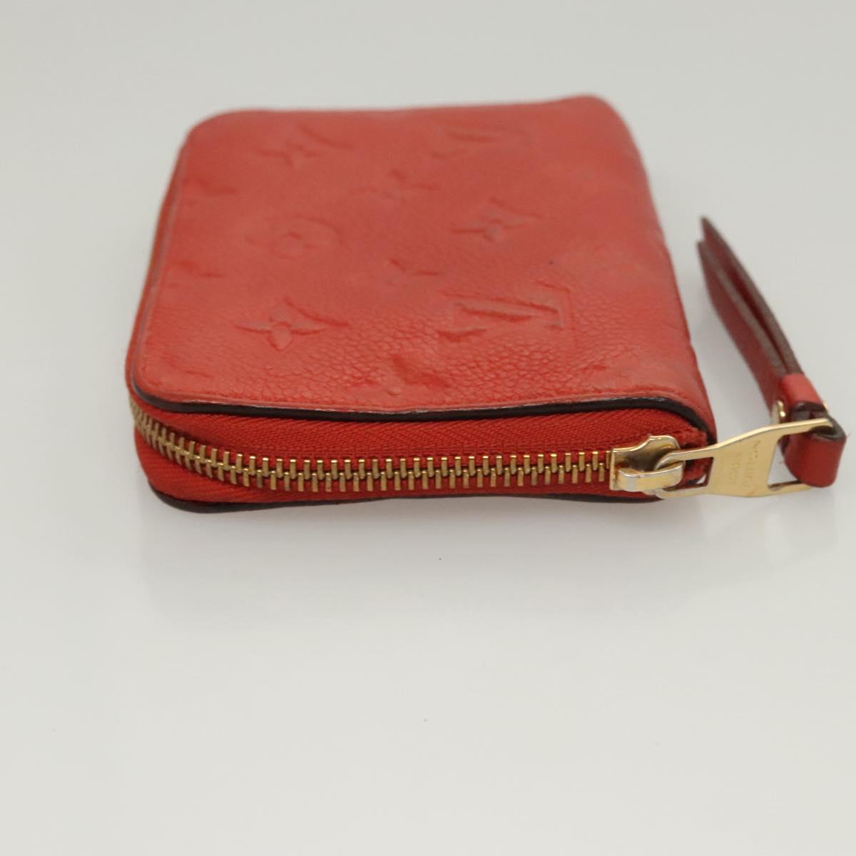 LOUIS VUITTON Monogra Empreinte Portefeuille Wallet Orange M60295 LV Auth 119795