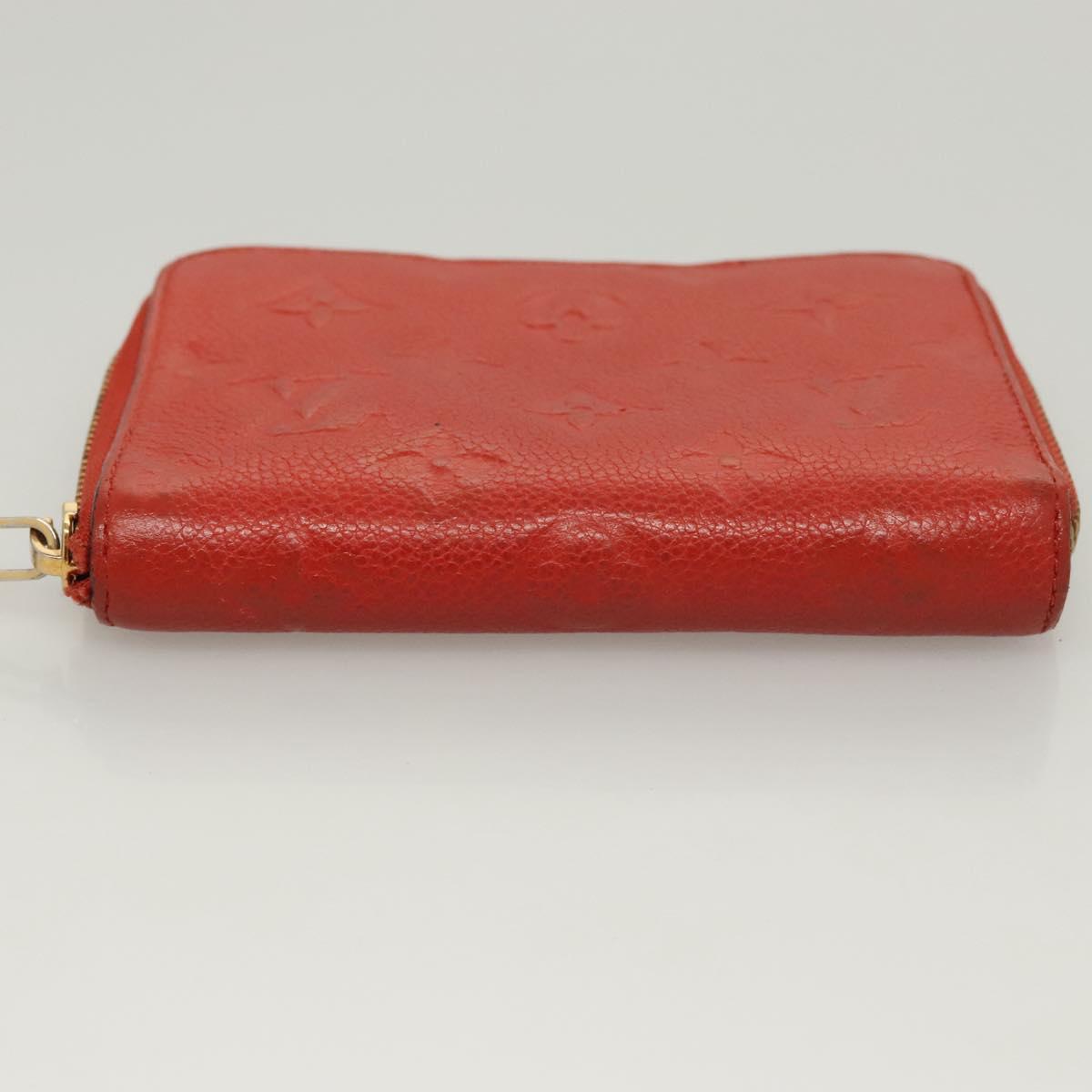 LOUIS VUITTON Monogra Empreinte Portefeuille Wallet Orange M60295 LV Auth 119795