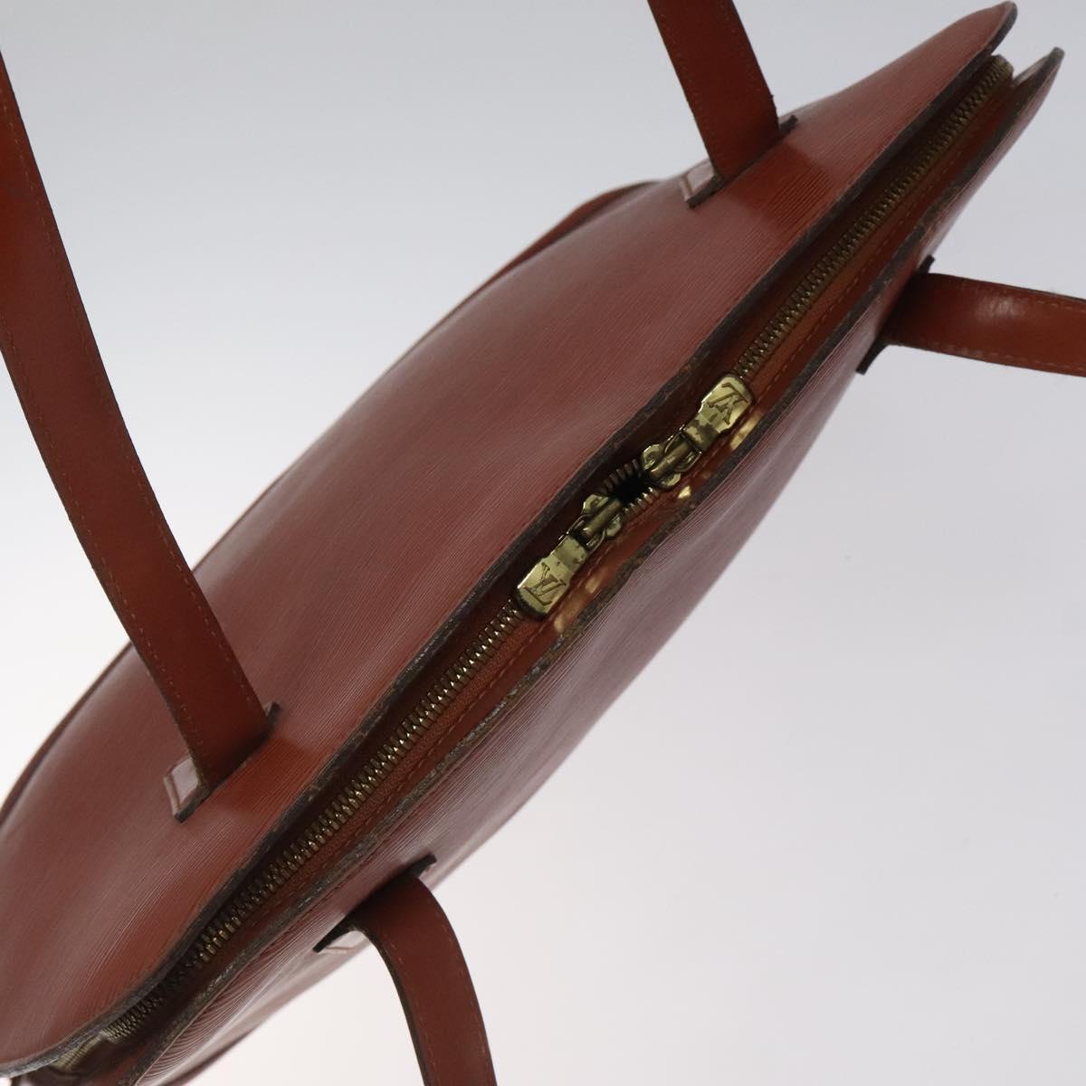 LOUIS VUITTON Epi Lussac Shoulder Bag Brown M52283 LV Auth 119810