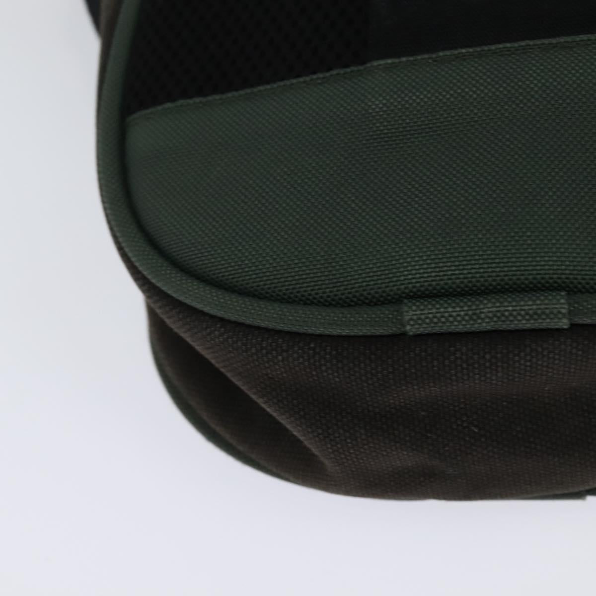 CHANEL COCO Mark Sports Line Shoulder Bag Canvas Brown CC Auth 119814