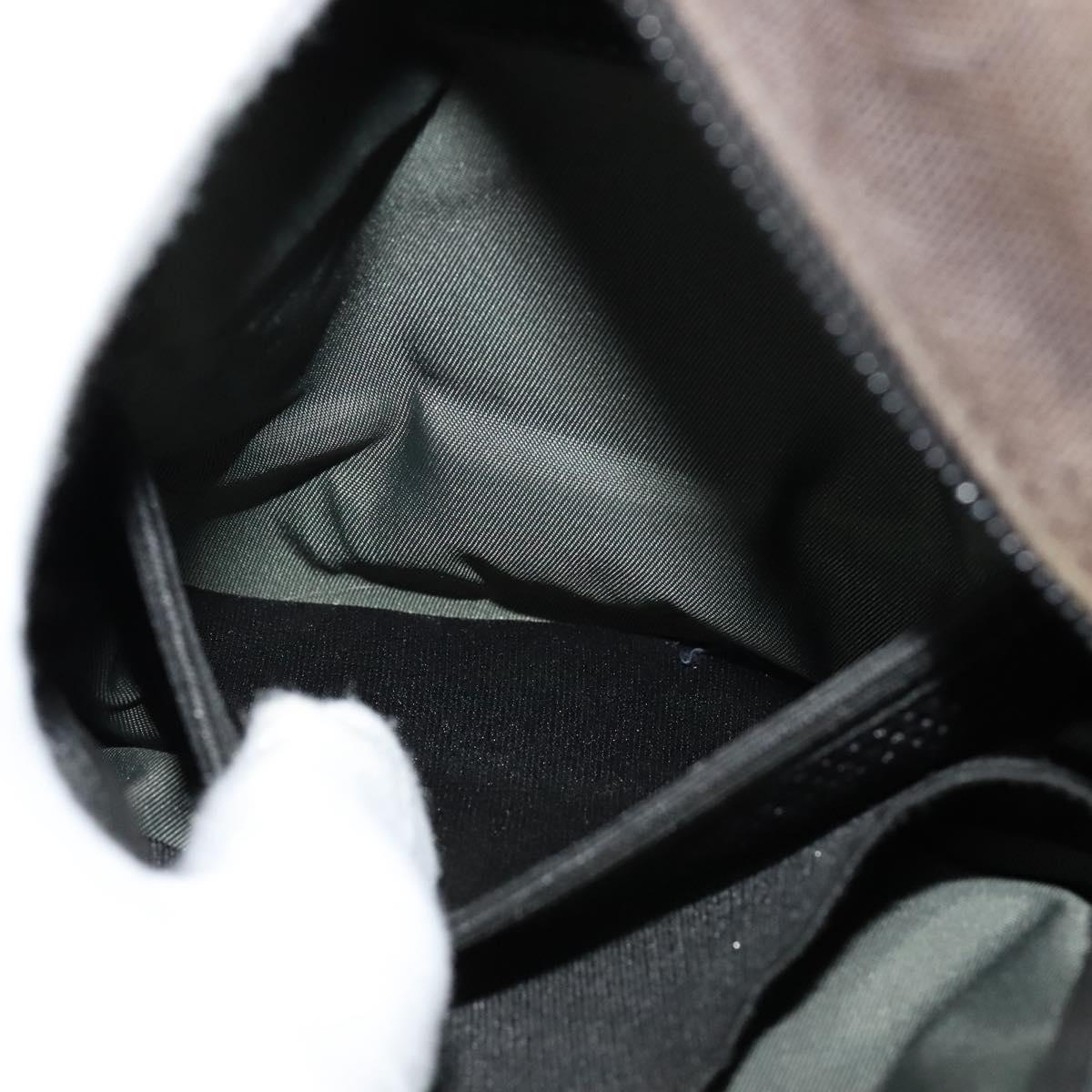 CHANEL COCO Mark Sports Line Shoulder Bag Canvas Brown CC Auth 119814