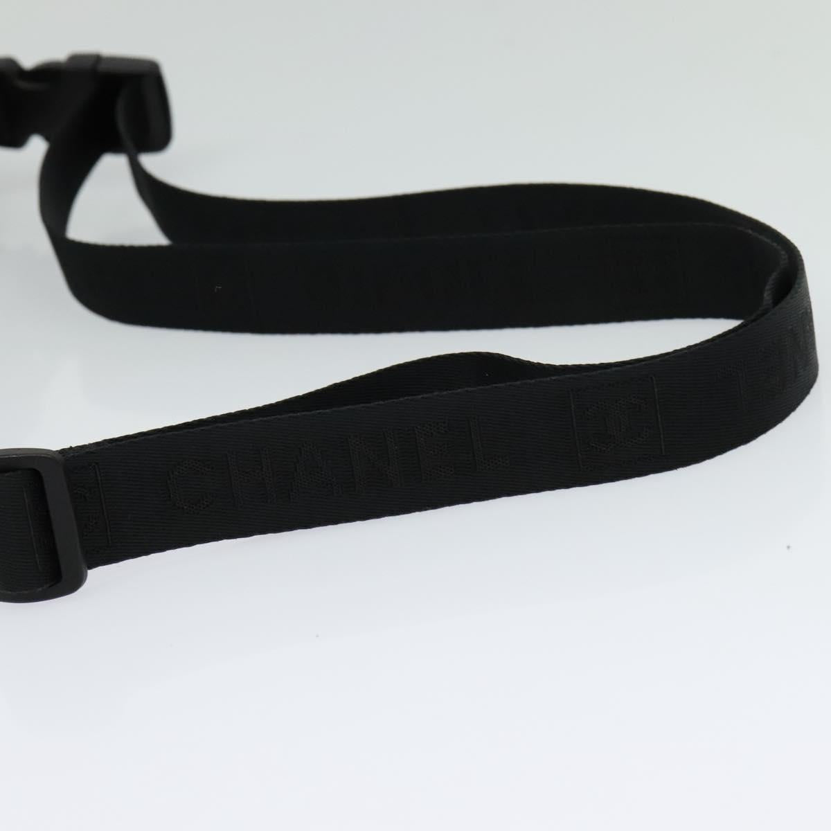 CHANEL COCO Mark Sports Line Shoulder Bag Canvas Brown CC Auth 119814