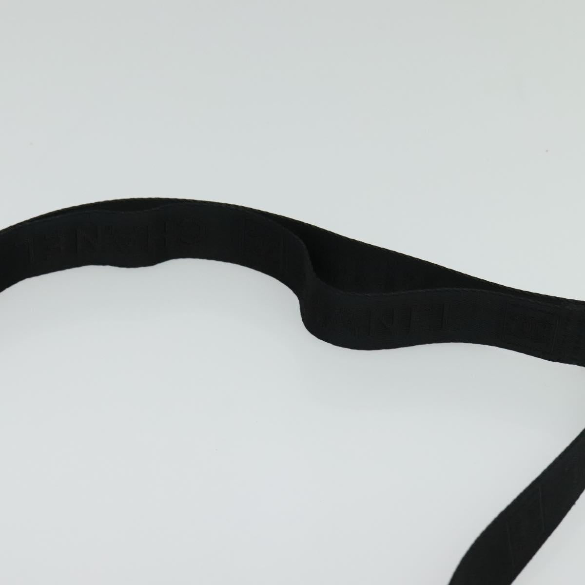 CHANEL COCO Mark Sports Line Shoulder Bag Canvas Brown CC Auth 119814