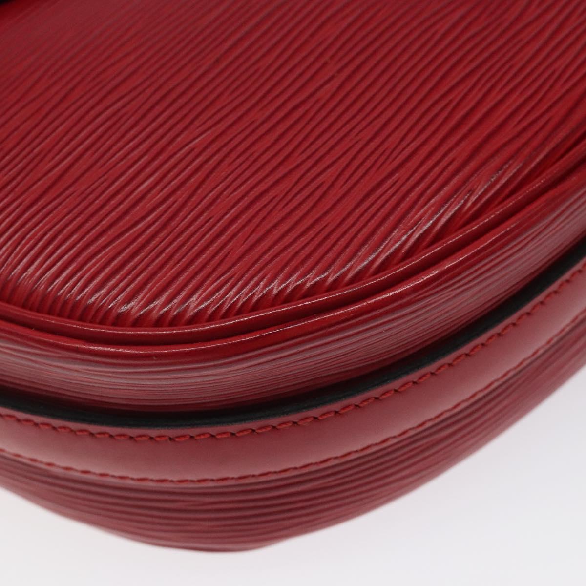 LOUIS VUITTON Epi Jeune Fille MM Shoulder Bag Red M52157 LV Auth 119841