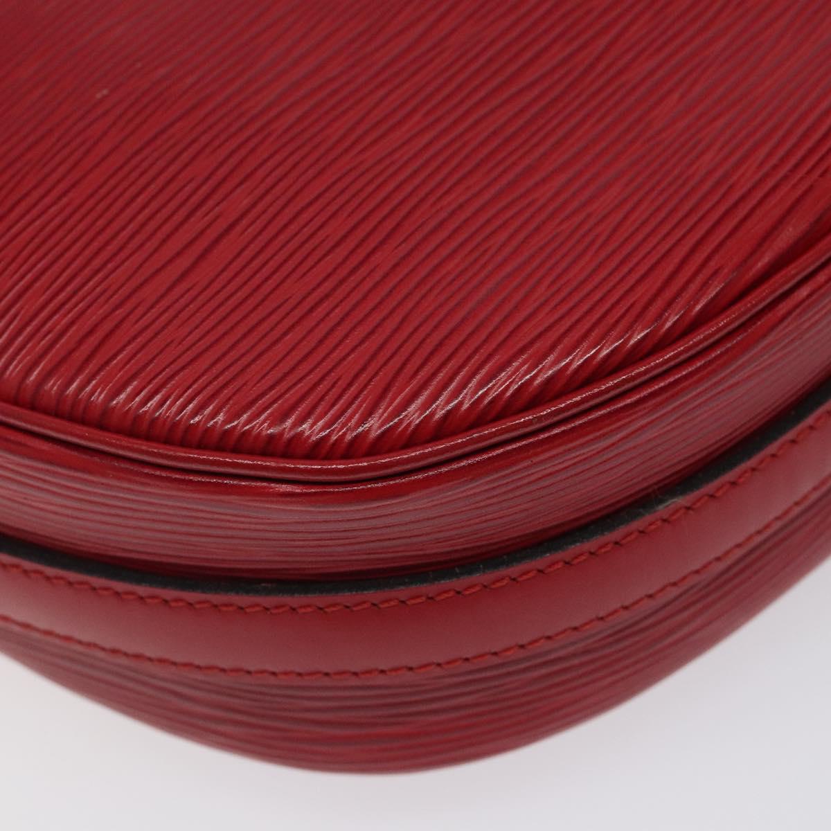 LOUIS VUITTON Epi Jeune Fille MM Shoulder Bag Red M52157 LV Auth 119841