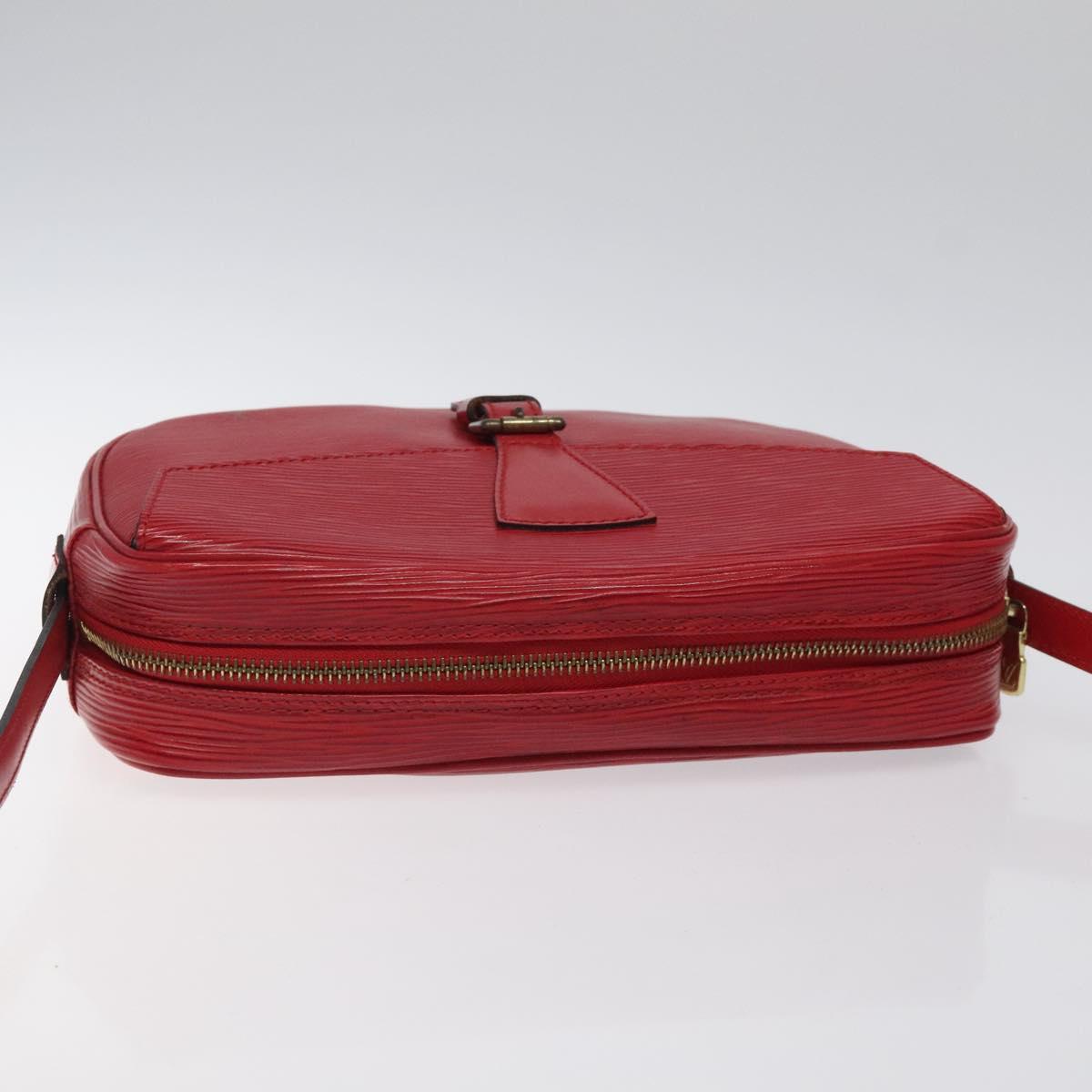 LOUIS VUITTON Epi Jeune Fille MM Shoulder Bag Red M52157 LV Auth 119841