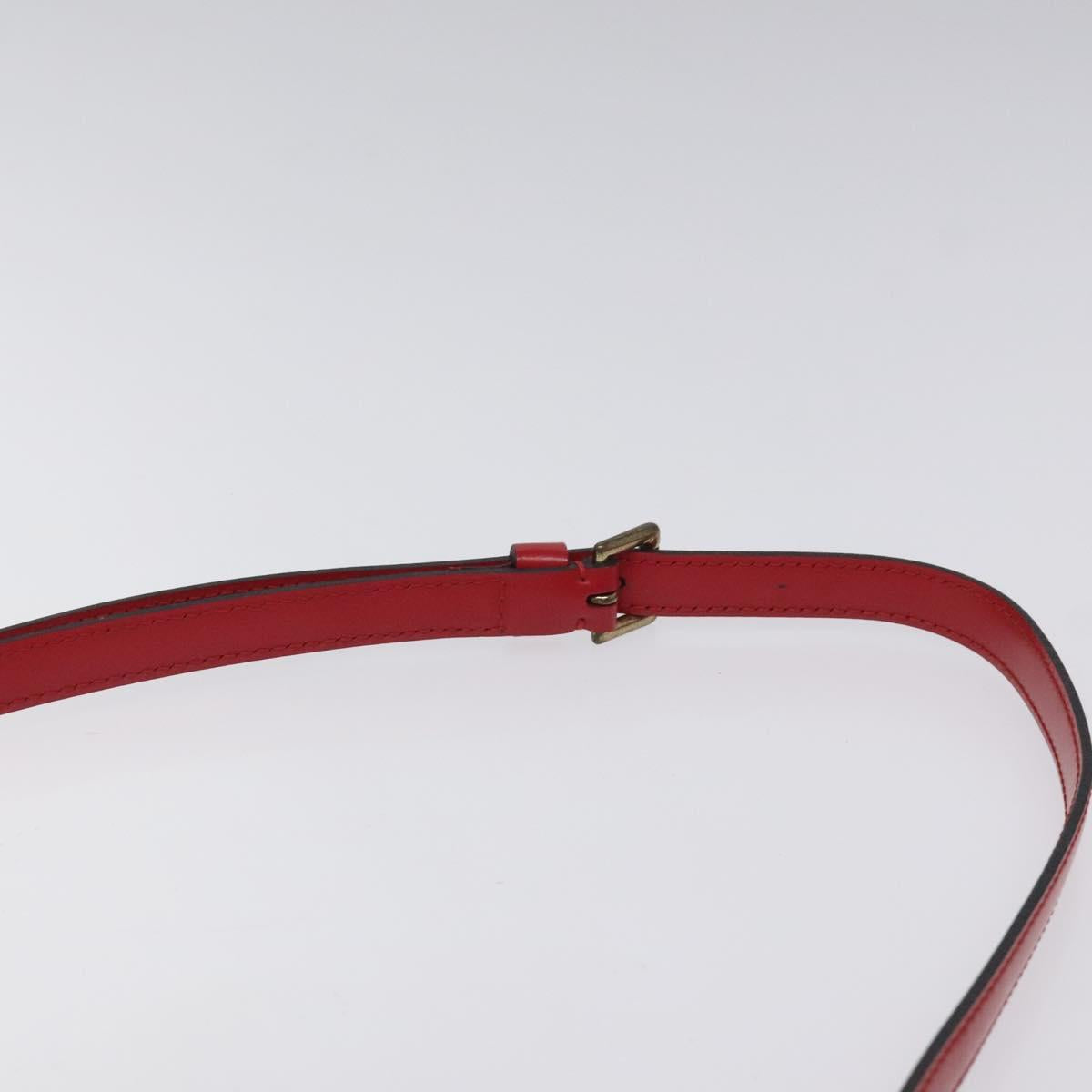 LOUIS VUITTON Epi Jeune Fille MM Shoulder Bag Red M52157 LV Auth 119841