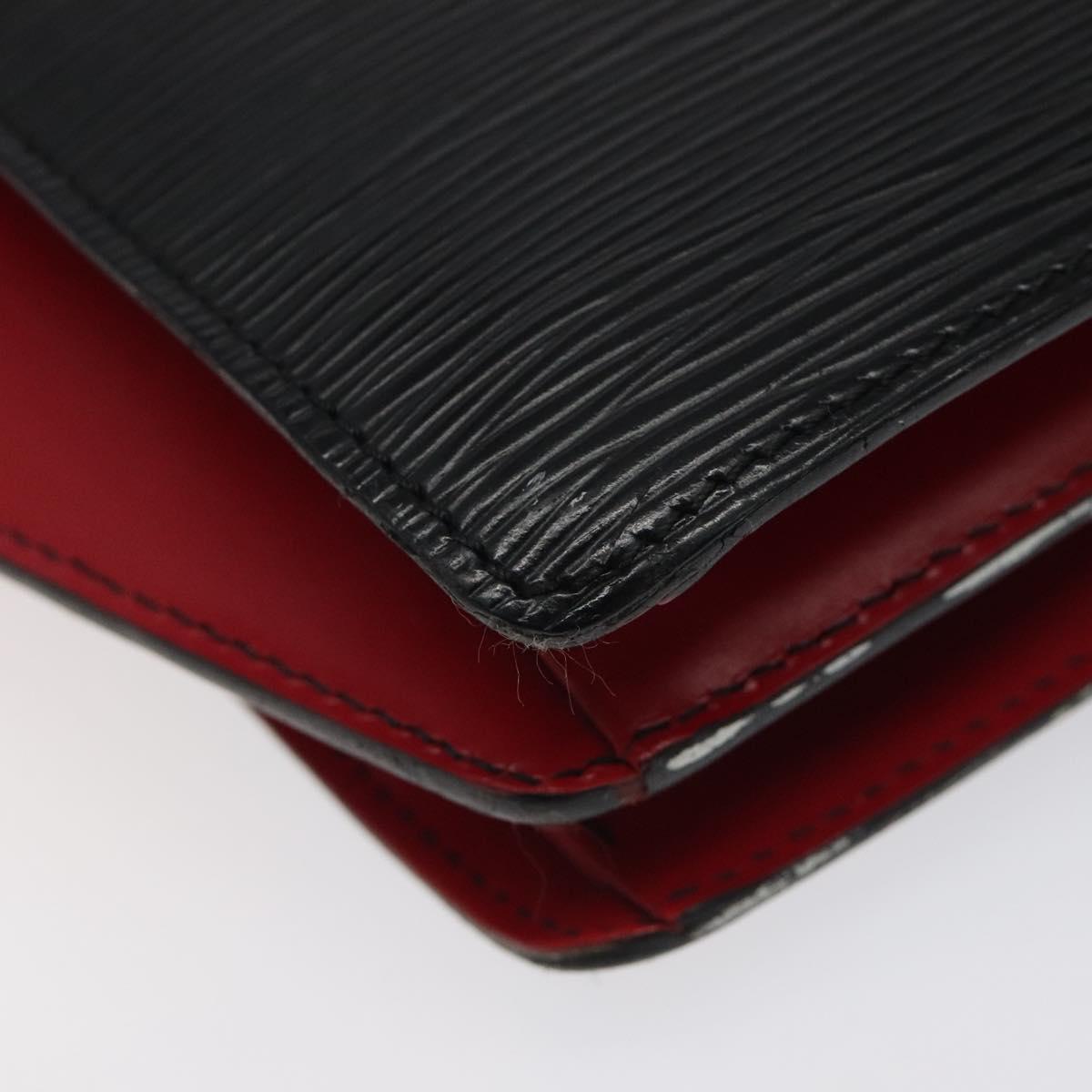 LOUIS VUITTON Epi Bicolor Varenne Hand Bag Black Red M52387 LV Auth 119842