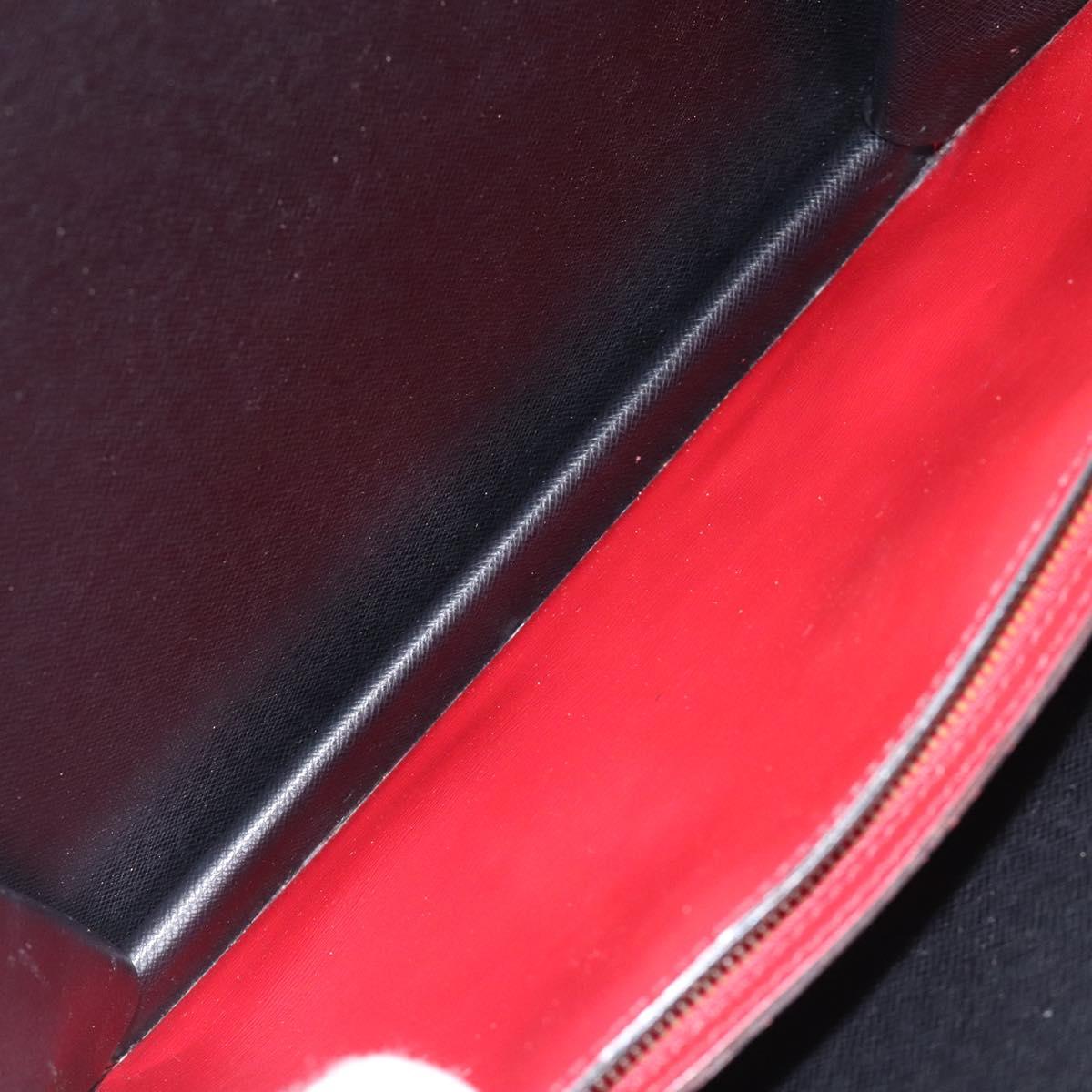 LOUIS VUITTON Epi Bicolor Varenne Hand Bag Black Red M52387 LV Auth 119842