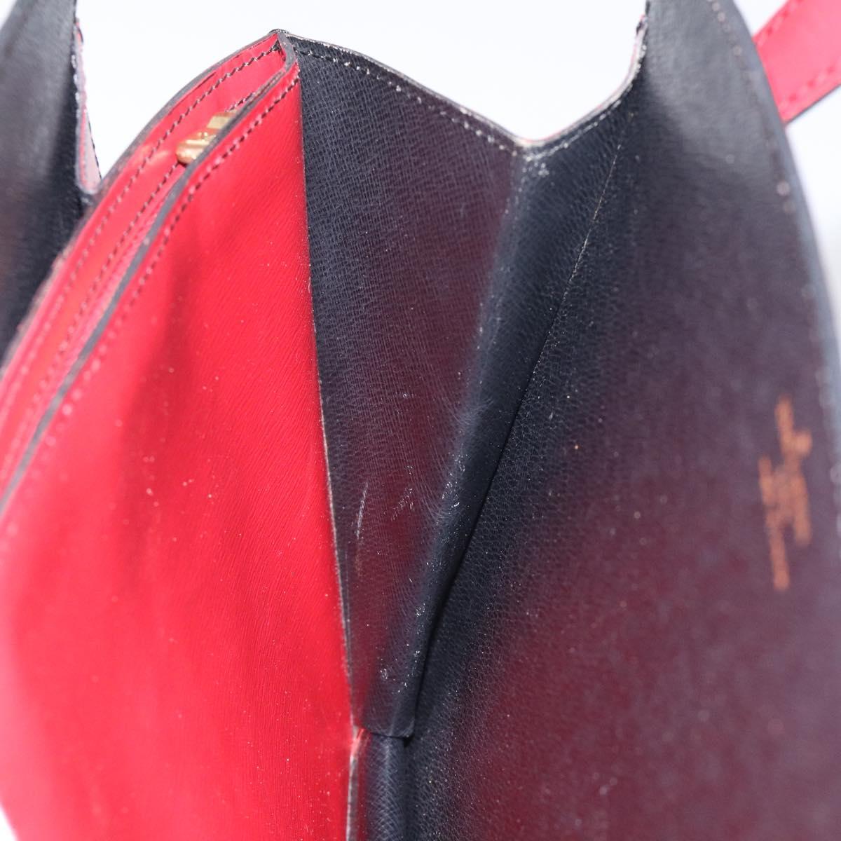 LOUIS VUITTON Epi Bicolor Varenne Hand Bag Black Red M52387 LV Auth 119842