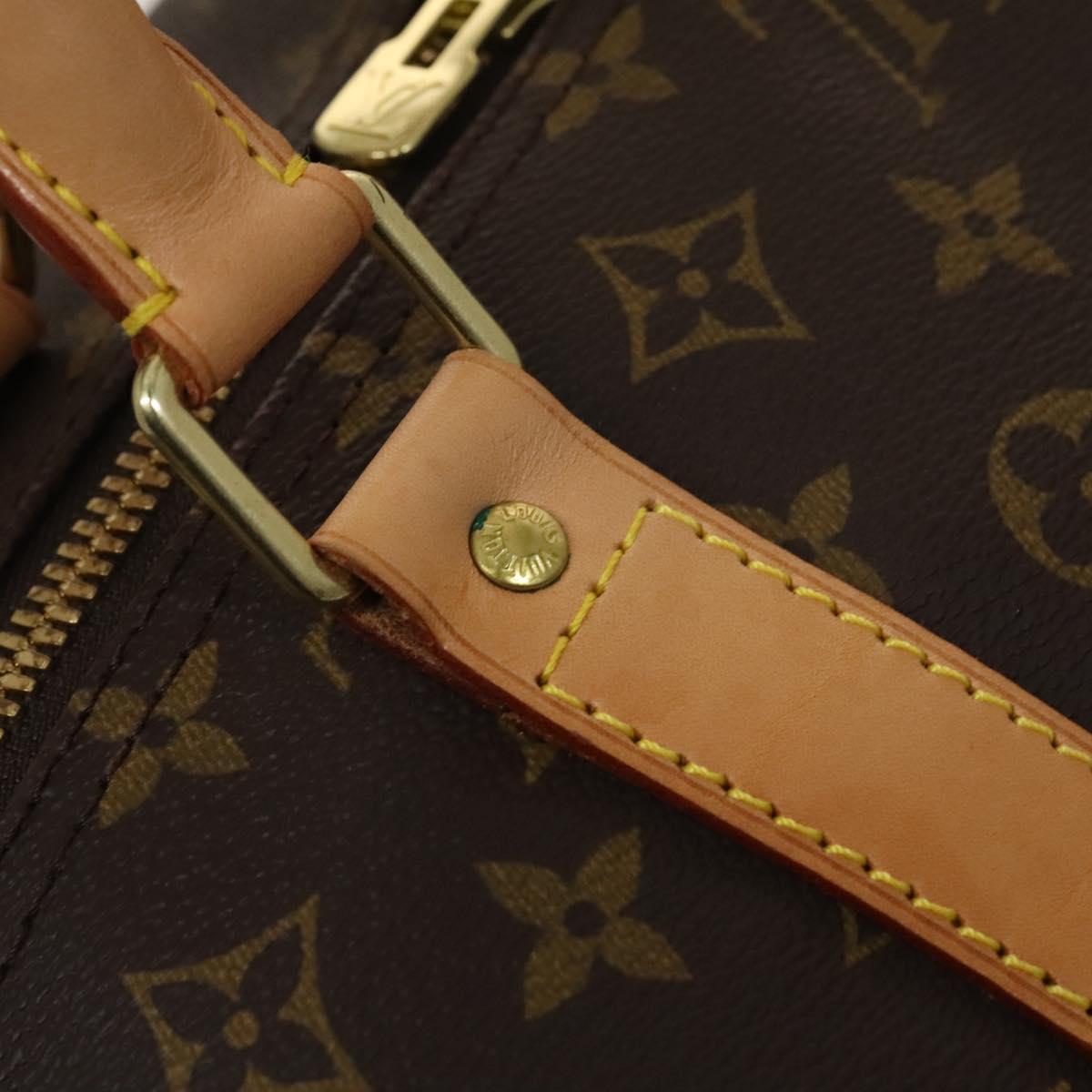 LOUIS VUITTON Monogram Keepall Bandouliere 60 Boston Bag M41412 LV Auth 119895A