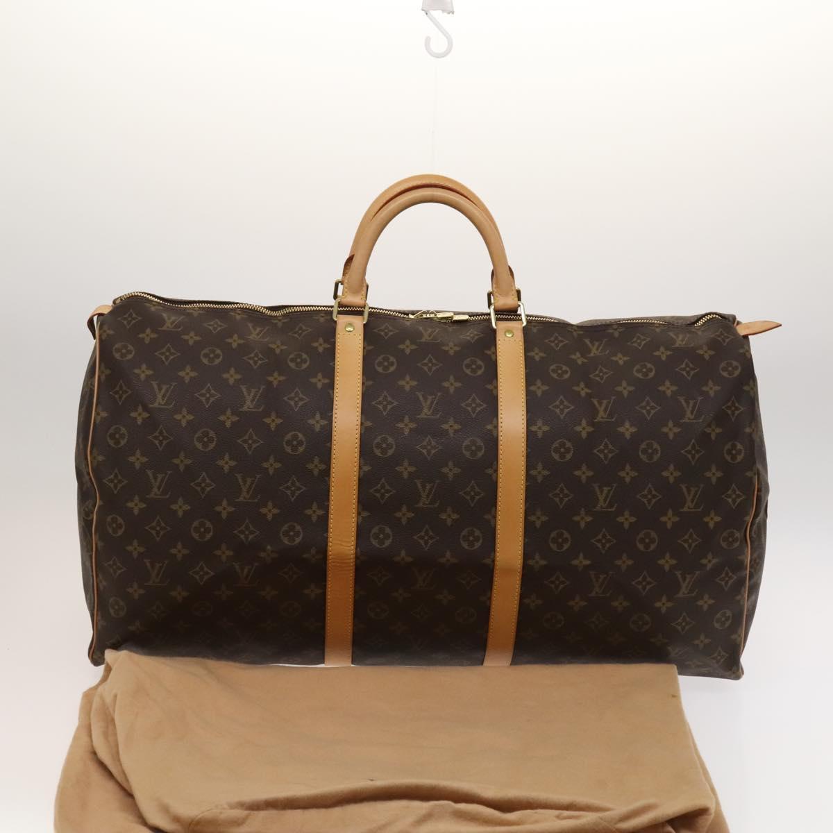 LOUIS VUITTON Monogram Keepall Bandouliere 60 Boston Bag M41412 LV Auth 119895V