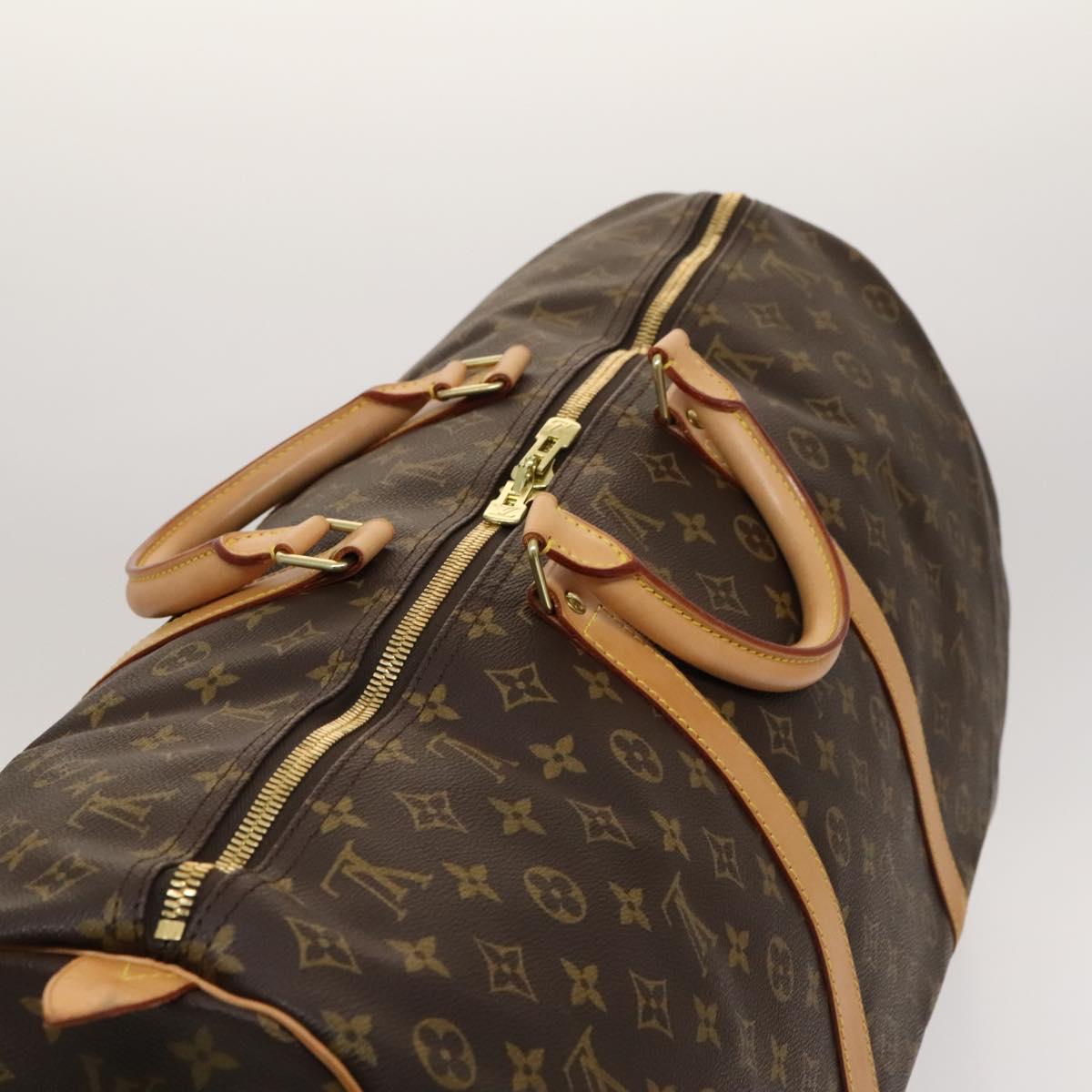 LOUIS VUITTON Monogram Keepall Bandouliere 60 Boston Bag M41412 LV Auth 119895V