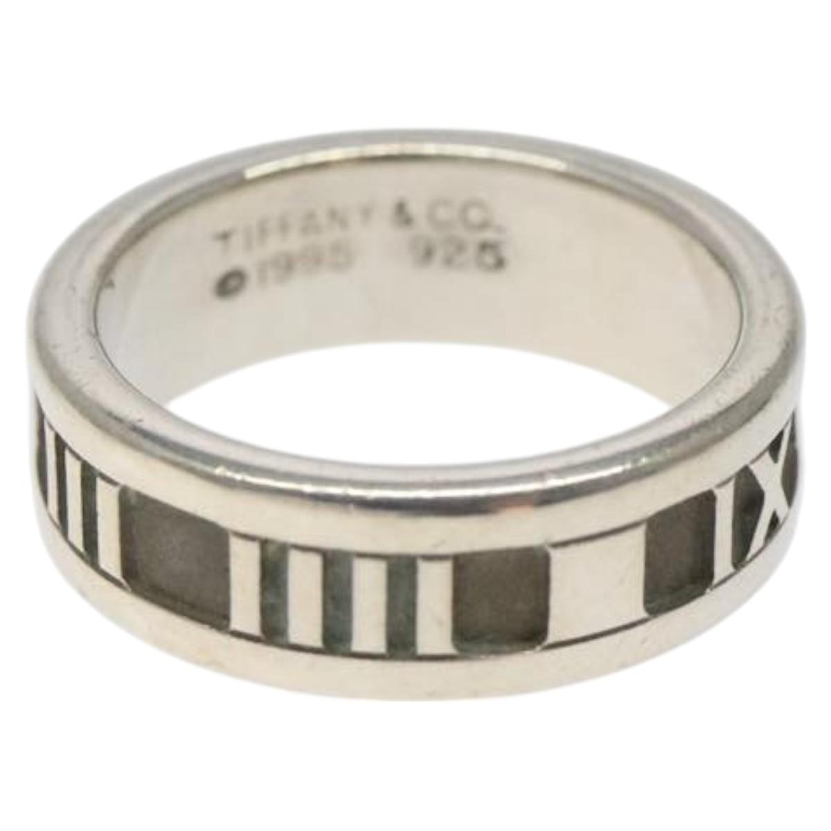 TIFFANY&Co. Atlas Ring Ag925 Silver Auth 119917