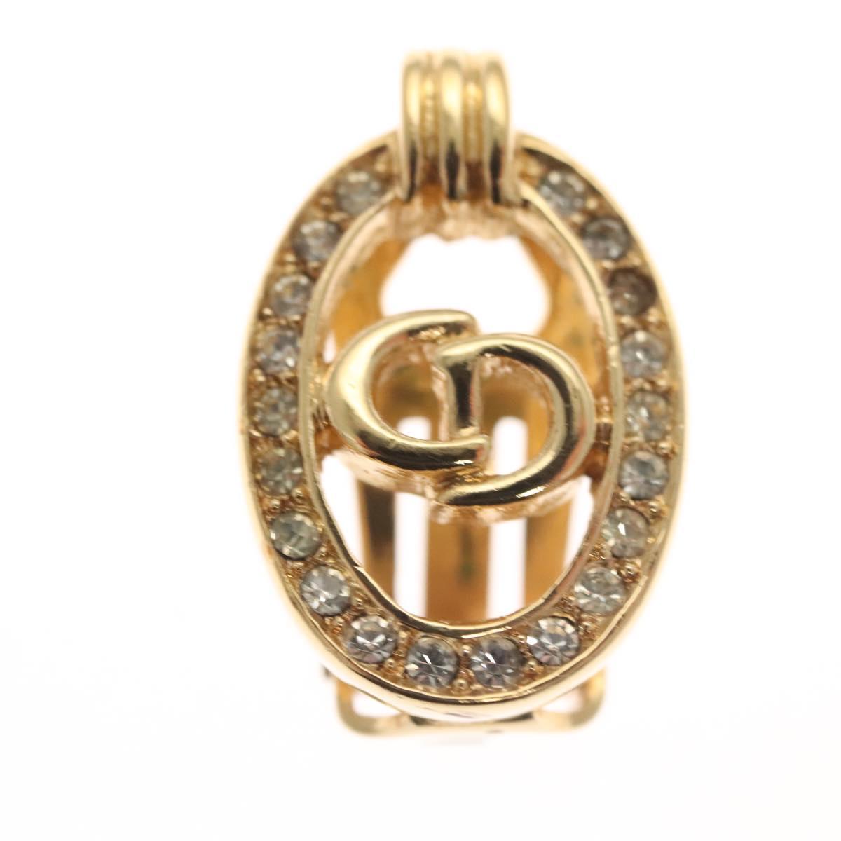 Christian Dior Earring metal Gold Auth 119932