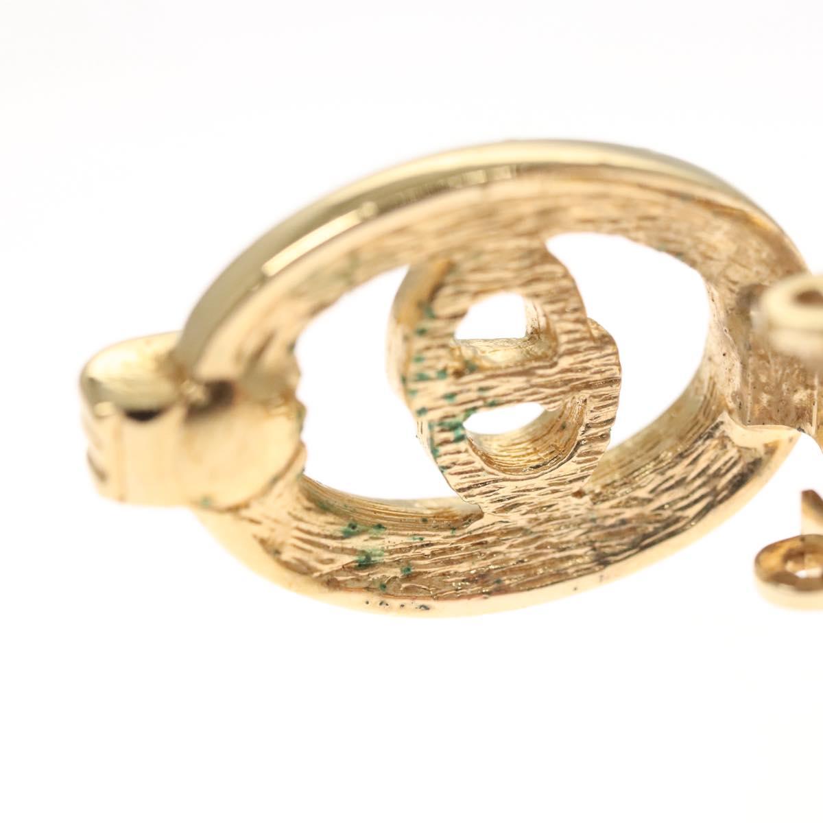 Christian Dior Earring metal Gold Auth 119932